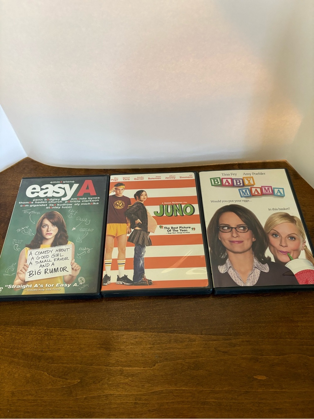 Easy A, Juno & Baby Mama Comedy DVD Bundle - Assorted Covers